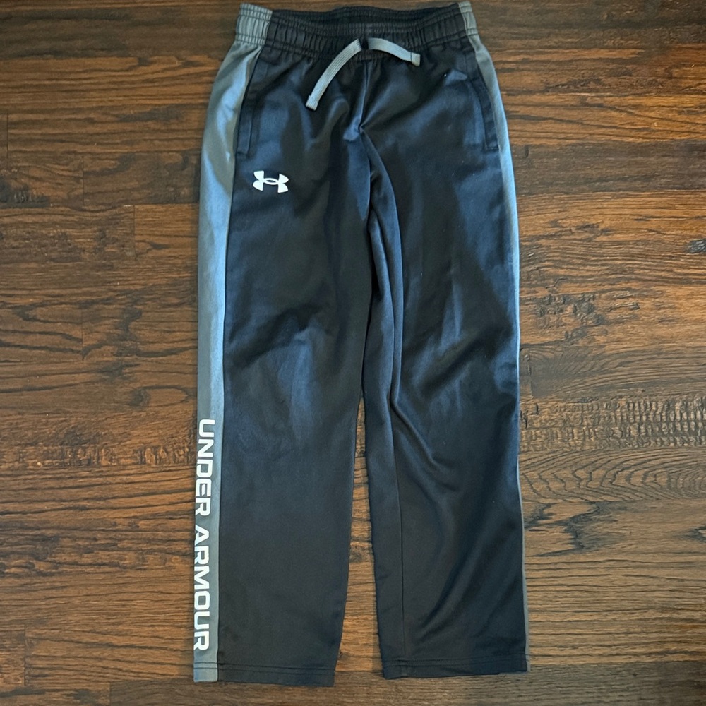 Under Armour Kids Black and Gray Joggers
